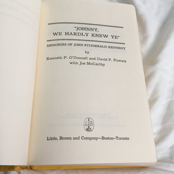 Johnny We Hardly Knew Ye Coffee Table Book - Picture 6 of 7